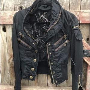 Gorgeous black cotton jacket. Size 5